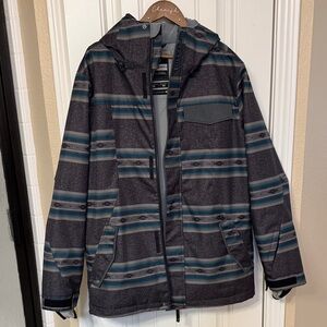 Men's Billabong Gray & Teal Snow Jacket